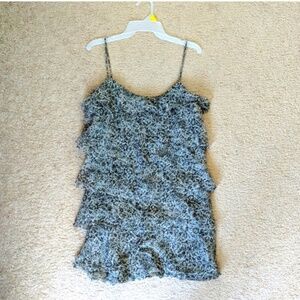 MNG Mango tiered ruffled dress
